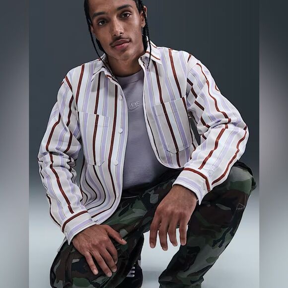 Nike SB Skateboarding Long Sleeve Striped Shirt - Picture 3 of 10